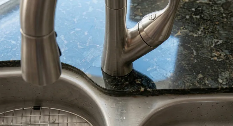 After: Granite Sink Area Restoration