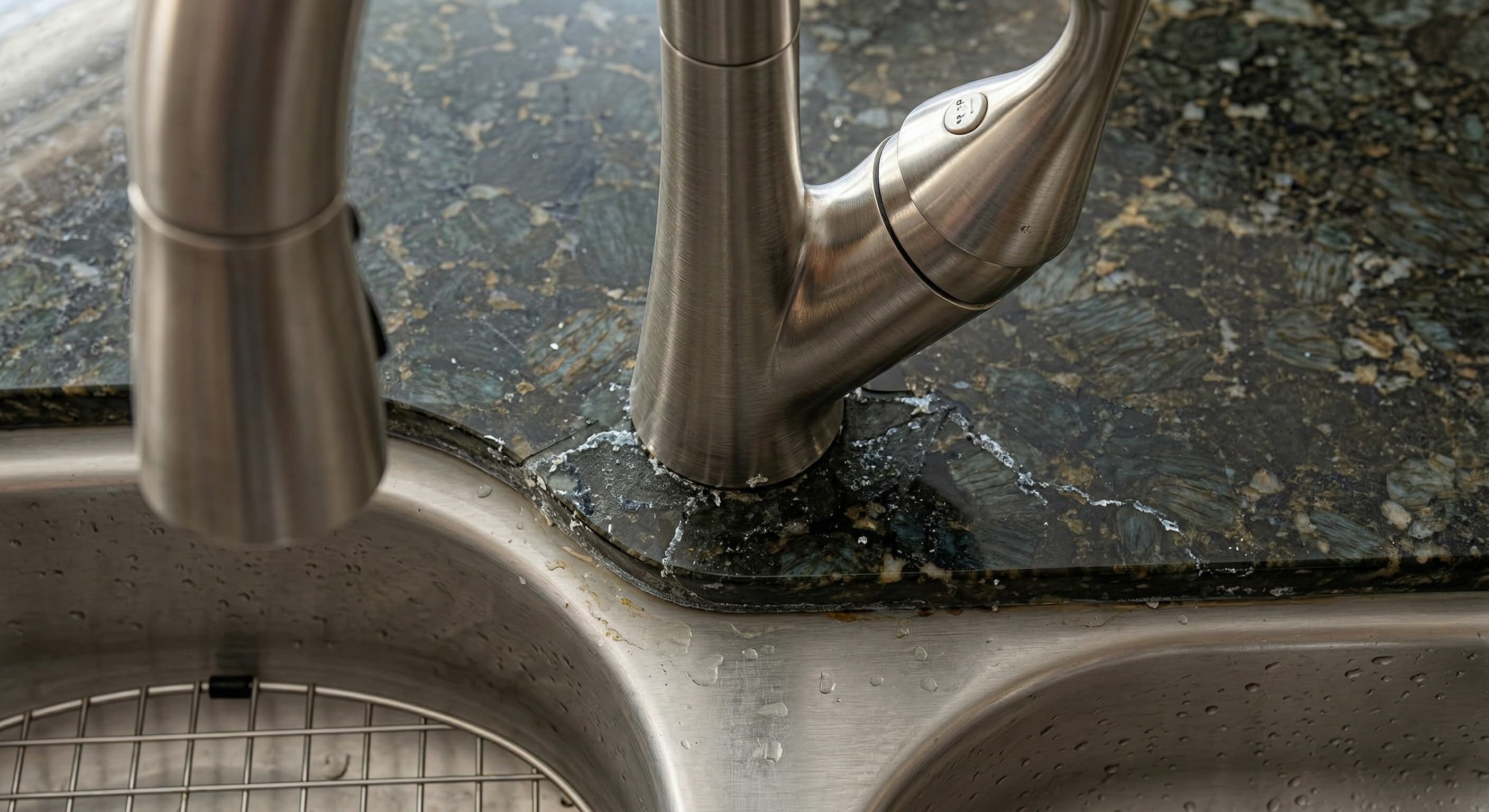 Before: Granite Sink Area Restoration