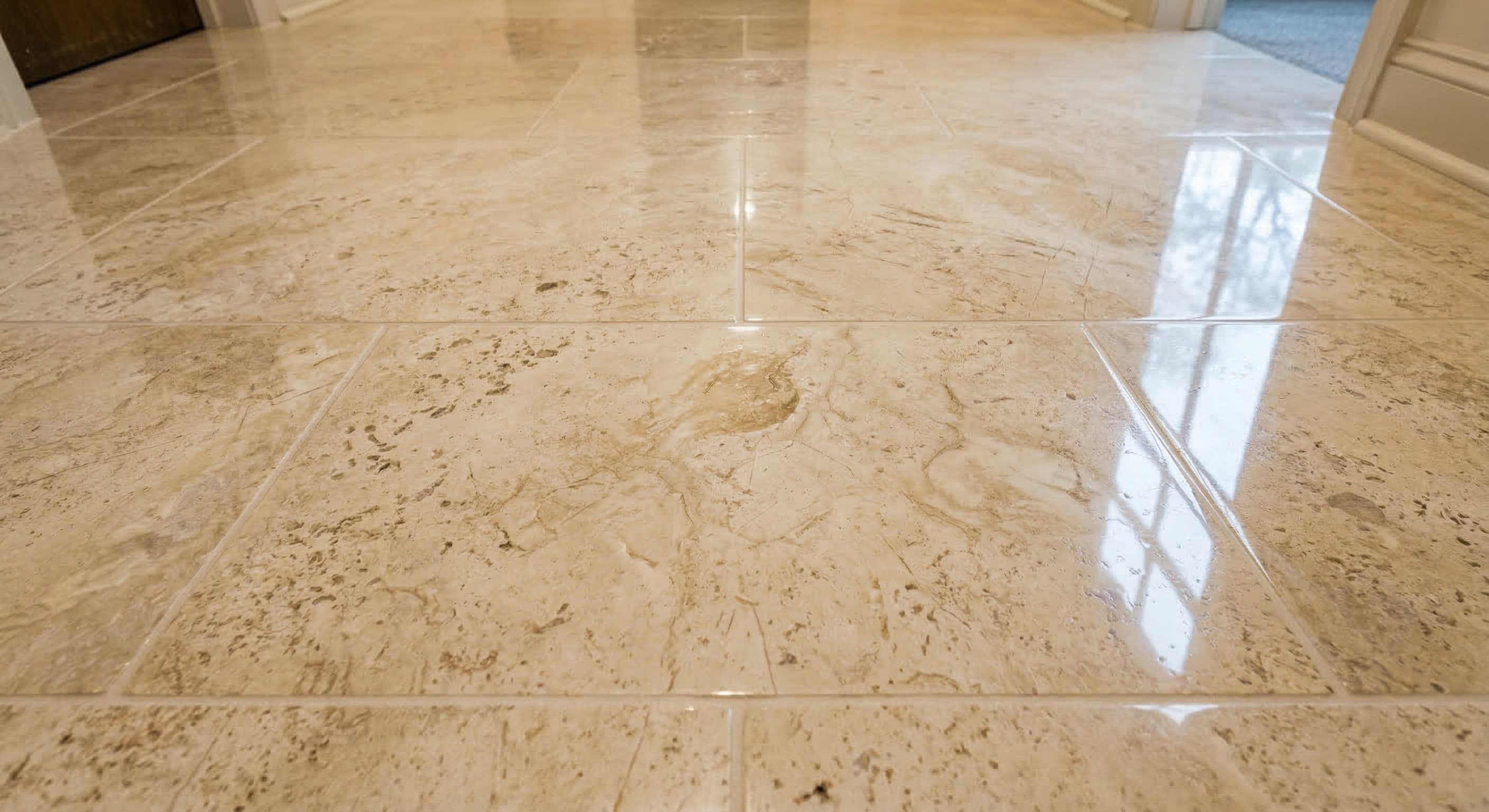 After: Travertine Floor Restoration