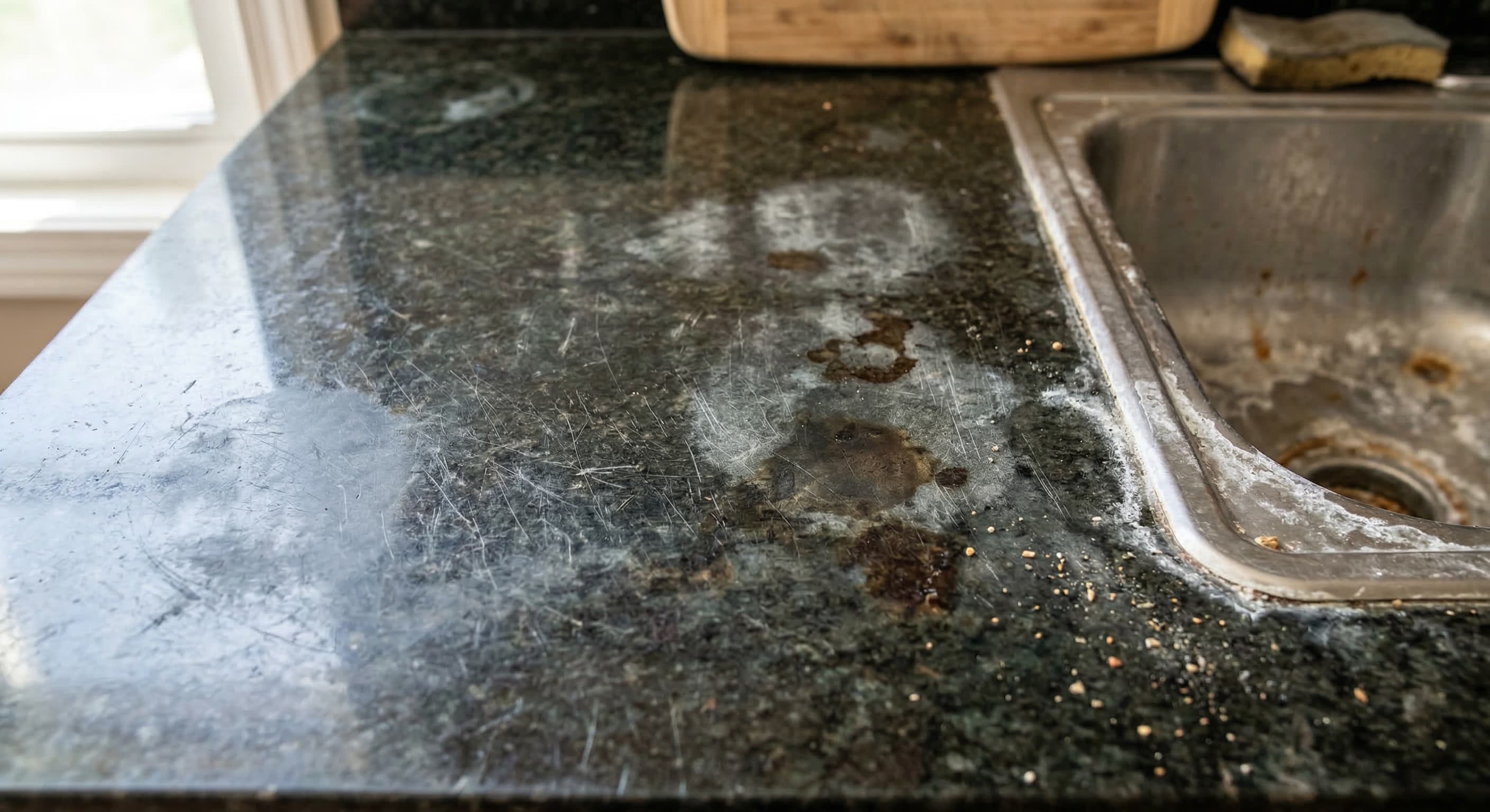 Before: Granite Countertop Refinishing