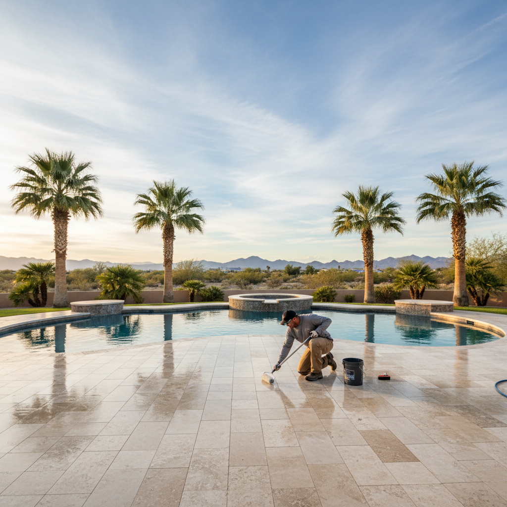 Travertine Floor Care in Las Vegas: Hard Water, Sealing & Maintenance Guide